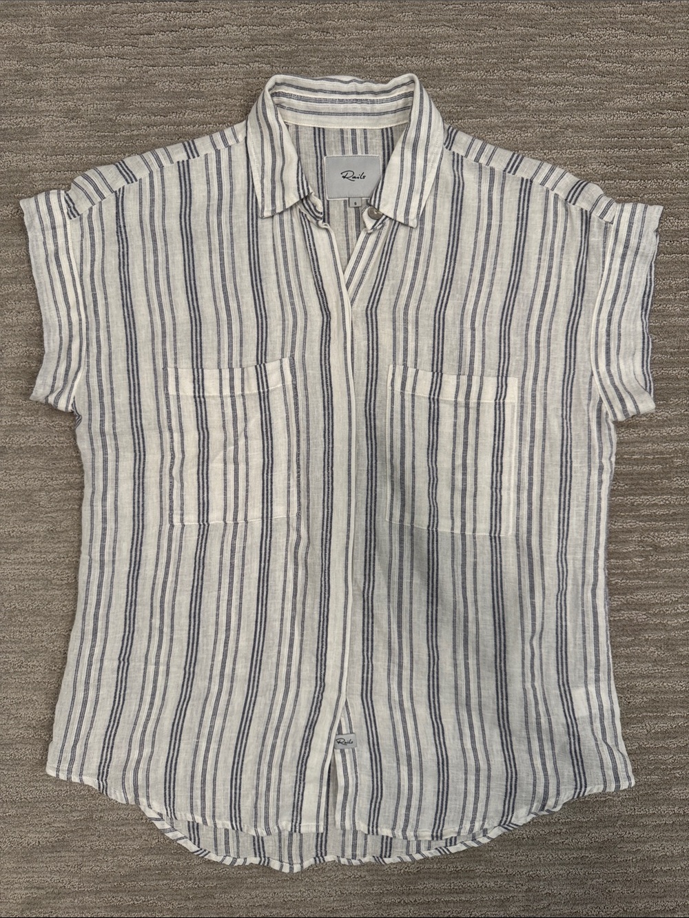 Rails Cito Shirt Cape May Stripe Size Small